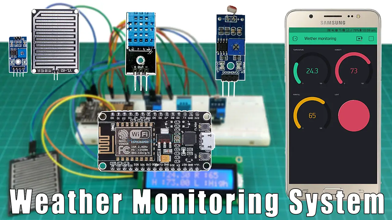 Iot Based Weather Monitoring System Using Nodemcu And Blynk Sritu Hobby 4960