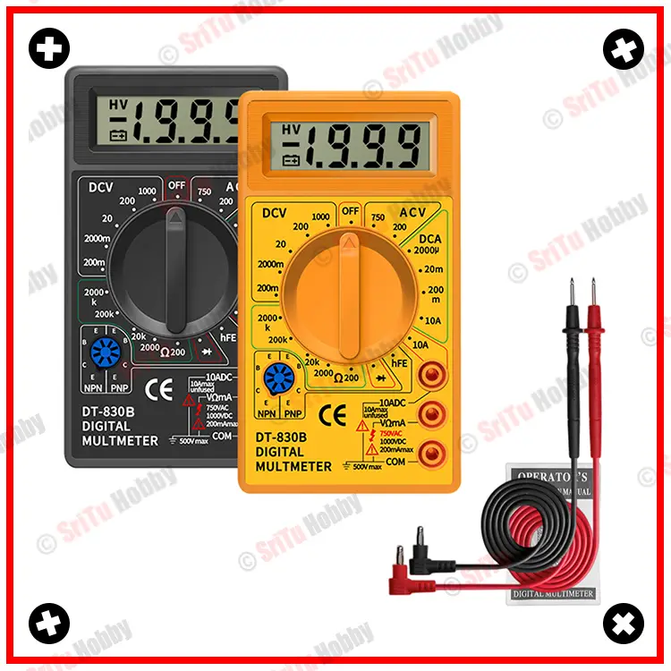 DT830B AC DC LCD Digital Multimeter SriTu Hobby