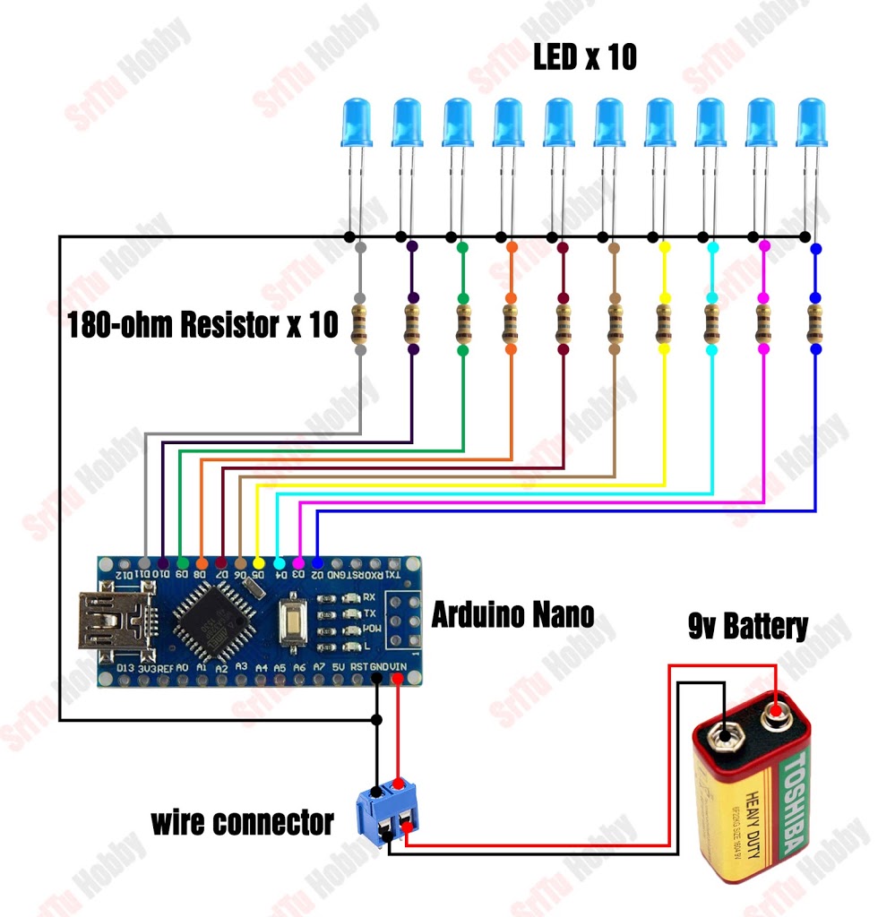 How To Make A POV Display Using Arduino | Step By Step Instructions ...