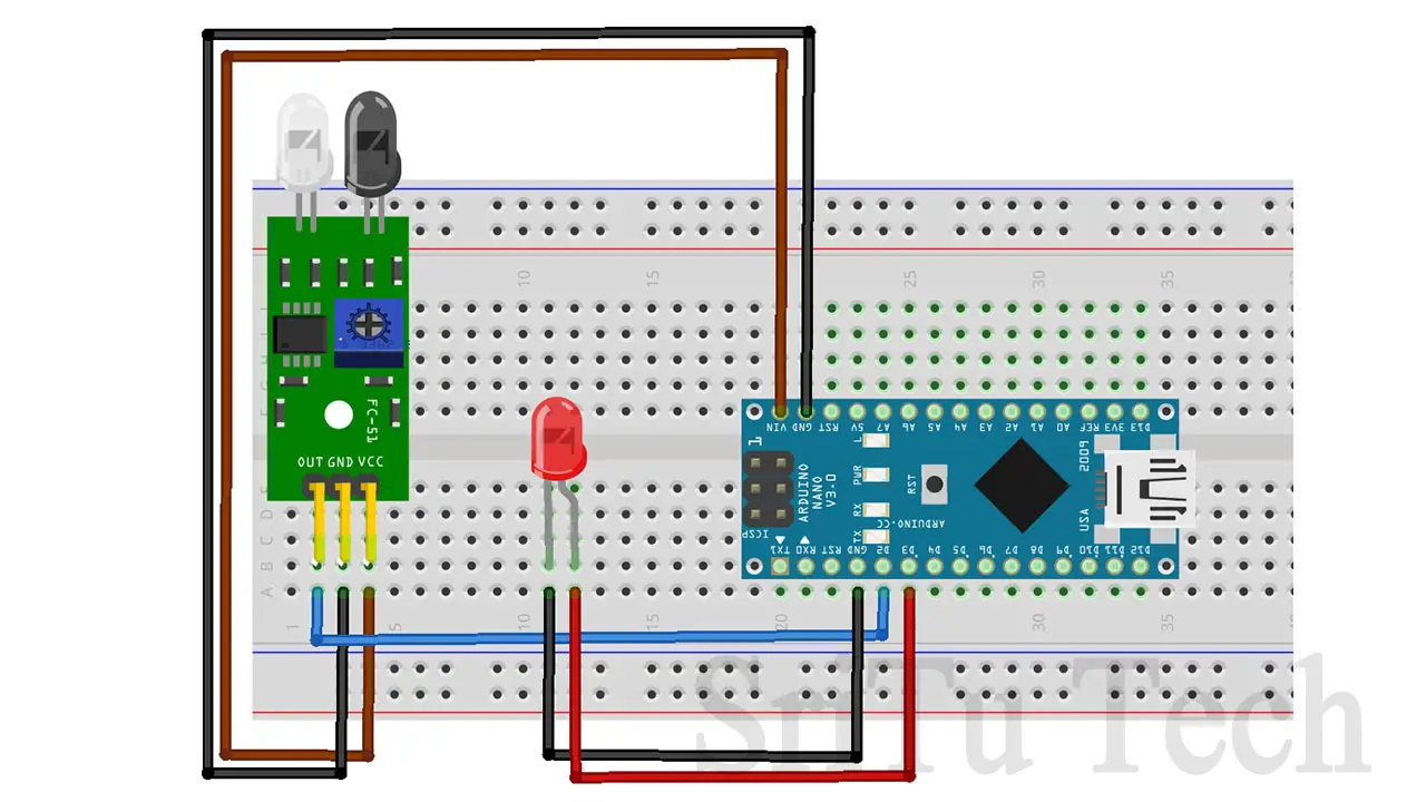 IR infrared sensor with Arduino - How does work IR infrared sensor ...