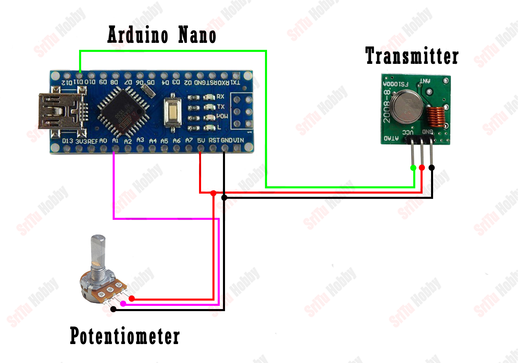 433mhz RF Transmitter And Receiver Module With Arduino - SriTu Hobby