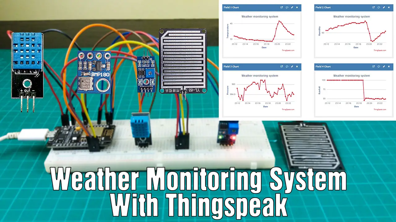 How to make an IoT based weather monitoring system using Nodemcu and