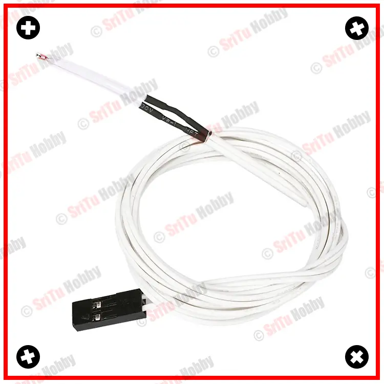 100k Ohm Ntc 3950 Thermistors Temperature Sensor With Cable Sritu Hobby 0361